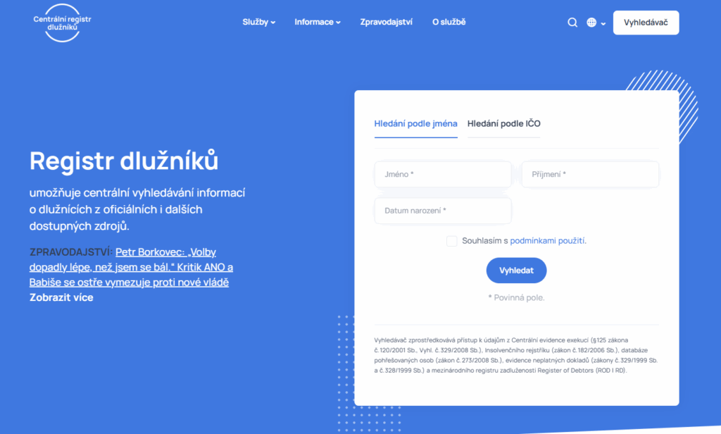 Existuje hned několik typů registrů dlužníků, mj. například BRKI, NRKI či SOLUS.