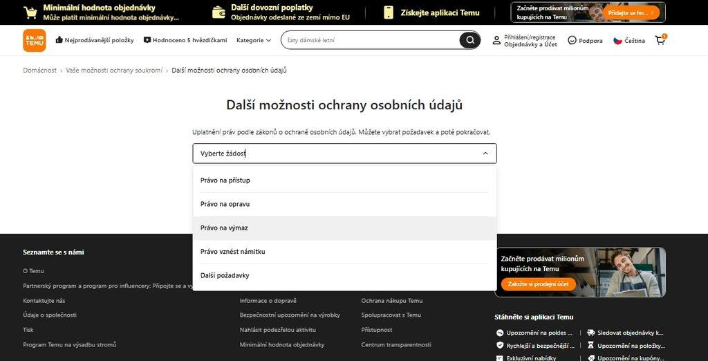 Jak zrušit účet v e-shopu? Základem je ruční smazání všech konkrétních informací, platební karty a dalších. Dále může zákazník požádat e-shop o ochranu osobních údajů tím, že zažádá o vymazání dat.